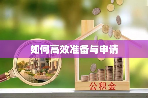 埔盐如何高效准备与申请