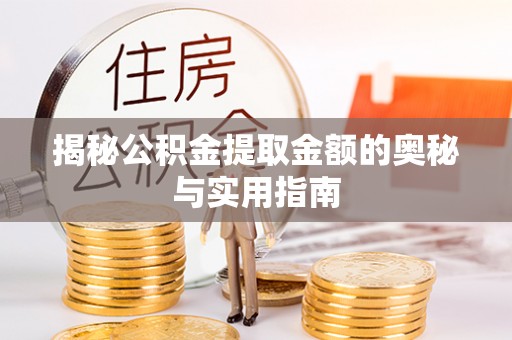 埔盐揭秘公积金提取金额的奥秘与实用指南