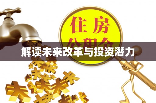 埔盐解读未来改革与投资潜力