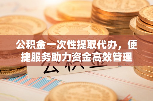 埔盐公积金一次性提取代办，便捷服务助力资金高效管理